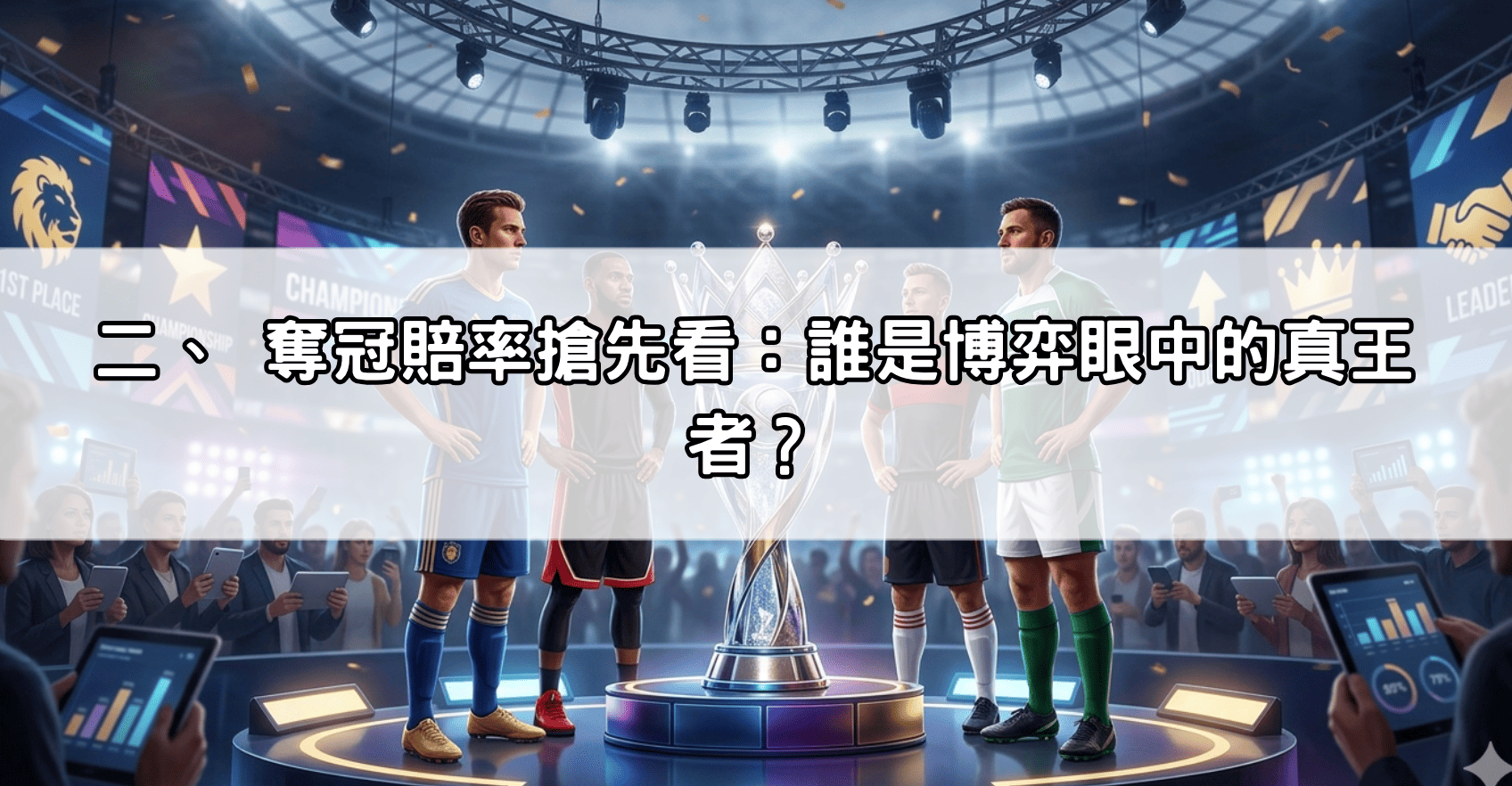 二、 奪冠賠率搶先看：誰是博弈眼中的真王者？
