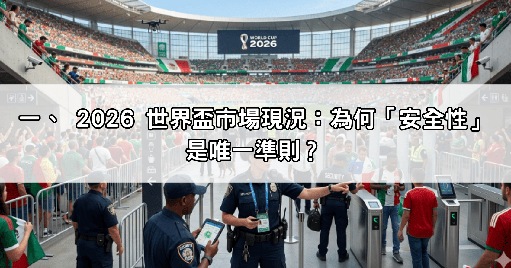 一、 2026 世界盃市場現況：為何「安全性」是唯一準則？